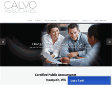 Tablet Screenshot of calvoassociates.com
